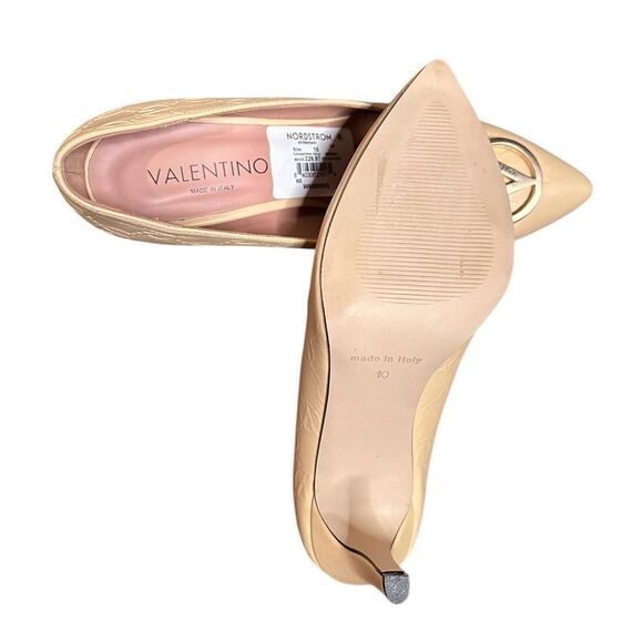 Valentino Clara Logo Pump Size 10 New - Picture 7 of 9